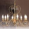 Candelabru 8 brate stil clasic cu cristale K9 Alessia auriu