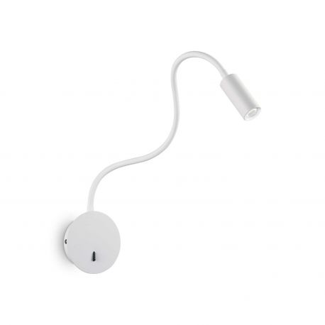 Aplice, corpuri de iluminat pentru pereti - Aplica LED minimalista cu brat orientabil FOCUS-2 AP BIANCO