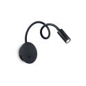Aplica LED minimalista cu brat orientabil FOCUS-2 AP NERO
