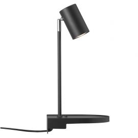 Aplice, corpuri de iluminat pentru pereti - Aplica de perete, directionabila, port usb, design modern CODY negru