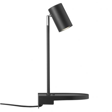 Aplice, corpuri de iluminat pentru pereti - Aplica de perete, directionabila, port usb, design modern CODY negru