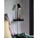 Aplice, corpuri de iluminat pentru pereti - Aplica de perete, directionabila, port usb, design modern CODY negru