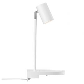 Aplice, corpuri de iluminat pentru pereti - Aplica de perete, directionabila, port usb, design modern CODY alb
