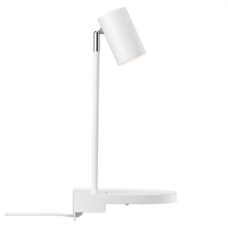 Aplice, corpuri de iluminat pentru pereti - Aplica de perete, directionabila, port usb, design modern CODY alb
