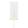 Aplica LED de perete design modern CURTIZ alb
