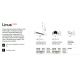 Pendule, Lustre suspendate - Lustra LED suspendata liniara modulara LINUS SP 3000K BK