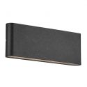 Aplica LED de perete pentru iluminat exterior modern, IP54 Kinver 26 negru