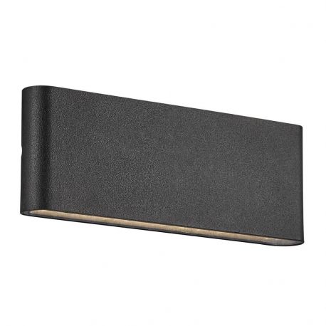 Aplice - Aplica LED de perete pentru iluminat exterior modern, IP54 Kinver 26 negru