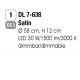Plafoniere - Plafoniera, Lustra aplicata dimabila Circus satin chrome
