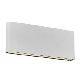 Aplice - Aplica LED de perete pentru iluminat exterior modern, IP54 Kinver 26 alb