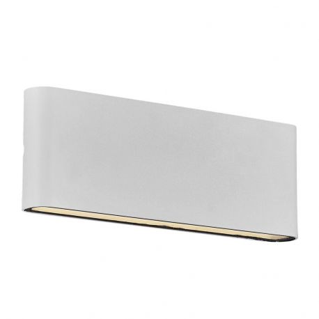Aplice - Aplica LED de perete pentru iluminat exterior modern, IP54 Kinver 26 alb