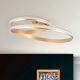 Lustre aplicate - Plafoniera, Lustra aplicata dimabila Circus satin brass