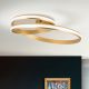 Lustre aplicate - Plafoniera, Lustra aplicata dimabila Circus satin brass