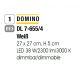 Plafoniere - Plafoniera LED dimabila design modern Domino 27x27cm