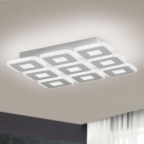 Plafoniere - Plafoniera LED dimabila design modern Domino 41x41cm