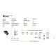 Spoturi tavan fals - Spot LED directionabil, incastrabil pentru tavan fals NOVA 12W 4000K WH