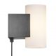 Aplice, corpuri de iluminat pentru pereti - Aplica LED de perete design modern MONA negru