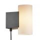 Aplice, corpuri de iluminat pentru pereti - Aplica LED de perete design modern MONA negru