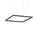 Lustra LED design modern geometric ORACLE SLIM SP D050 SQUARE 3000K ON-OFF BK