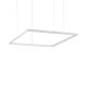 Lustra LED design modern geometric ORACLE SLIM SP D070 SQUARE 3000K ON-OFF WH