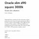 Candelabre, Lustre - Lustra LED design modern geometric ORACLE SLIM SP D090 SQUARE 3000K ON-OFF BK