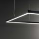 Candelabre, Lustre - Lustra LED design modern geometric ORACLE SLIM SP D090 SQUARE 3000K ON-OFF WH