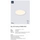 Plafoniere - Plafoniera LED pentru iluminat exterior, senzor de miscare cu microunde, design silm Oja 42 alb 2700K