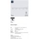 Plafoniere cu spoturi, Spoturi aplicate - Lustra liniara cu 5 spoturi LED, 3-Step MOODMAKER Omari alb