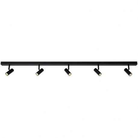 Plafoniere cu spoturi, Spoturi aplicate - Lustra liniara cu 5 spoturi LED, 3-Step MOODMAKER Omari negru