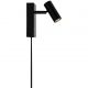 Aplice, corpuri de iluminat pentru pereti - Aplica de perete design modern, 3-Step MOODMAKER OMARI negru