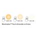 Aplice, corpuri de iluminat pentru pereti - Aplica de perete design modern, 3-Step MOODMAKER OMARI alb