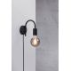 Aplice, corpuri de iluminat pentru pereti - Aplica de perete design modern PACO negru