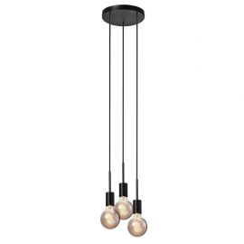Pendule, Lustre suspendate - Lustra cu 3 pendule design modern PACO negru
