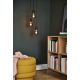 Pendule, Lustre suspendate - Lustra cu 3 pendule design modern PACO negru