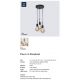 Pendule, Lustre suspendate - Lustra cu 3 pendule design modern PACO negru