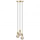 Lustra cu 3 pendule design modern PACO alama