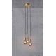 Pendule, Lustre suspendate - Lustra cu 3 pendule design modern PACO alama