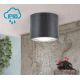 Iluminat pentru baie - Spot LED aplicat cu protectie la umiditate IP65, SPUTNIK 14,5cm, negru