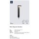 Lampi decorative si solare - Lampa LED solara cu tarus, cu senzor de miscare, design modern, IP44 RICA SQUARE
