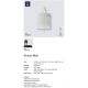 Aplice, corpuri de iluminat pentru pereti - Aplica de perete, mufa USB, design modern ROOMI alb