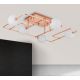 Lustre aplicate - Plafoniera, Lustra aplicata tavan design modern PIPES, copper