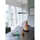 Pendule, Lustre suspendate - Lustra suspendata LED, design modern, 3-step MOODMAKER Skylar negru
