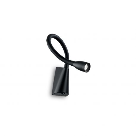 Aplice, corpuri de iluminat pentru pereti - Aplica LED minimalista cu brat flexibil GOOSE AP NERO
