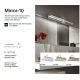 Aplice oglinda, tablou - Aplica de perete /tablou/ oglinda de baie MIRROR-10 AP4 CROMO