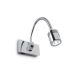 Aplice cu Spot - Aplica perete LED minimalista cu brat flexibil DYNAMO AP CROMO
