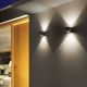 Aplice - Aplica moderna iluminat exterior IP54 SNIF AP1 ROUND NERO
