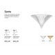 Aplice, corpuri de iluminat pentru pereti - Aplica de perete design elegant SANTA AP1 BIG ORO