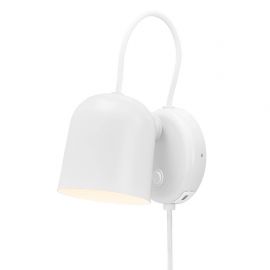 Aplice, corpuri de iluminat pentru pereti - Aplica de perete, cu mufa usb, design modern Angle alb
