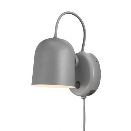 Aplice, corpuri de iluminat pentru pereti - Aplica de perete, cu mufa usb, design modern Angle gri
