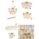 Candelabre, Lustre - Candelabru, Lustra LED design LUX PRISM, 24K gold plated